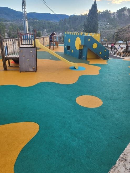 suelo decorativo para parque infantil