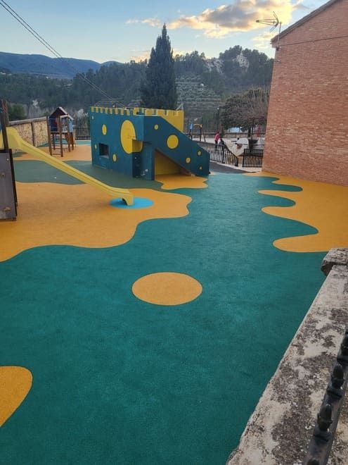 suelo decorativo para parque infantil